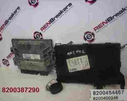 Renault Clio MK2 2001-2006 1.2 8v ECU SET UCH BCM Immobiliser + Key Fob