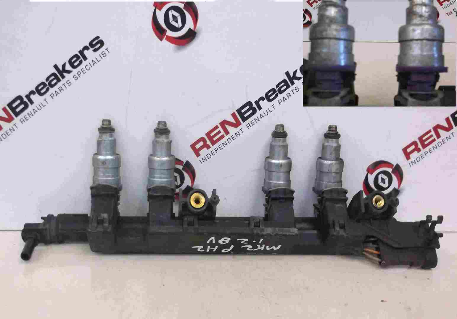 Renault Clio MK2 2001-2006 1.2 8v Petrol Fuel Injectors X4  Rail Purple