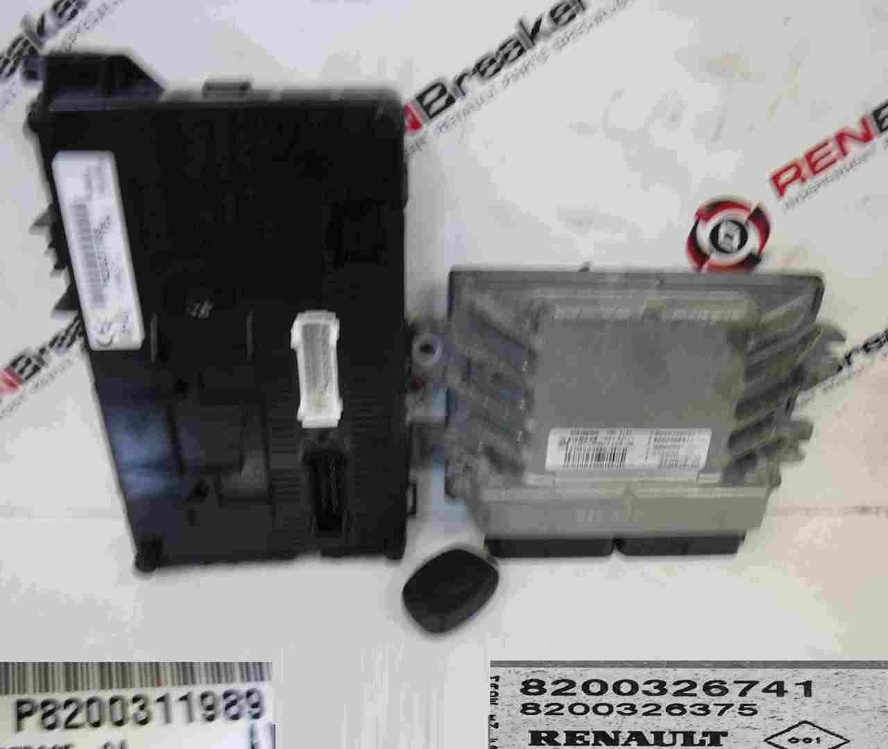 Renault Clio MK2 2001-2006 1.4 16v ECU SET UCH BCM Immobiliser + Key Fob
