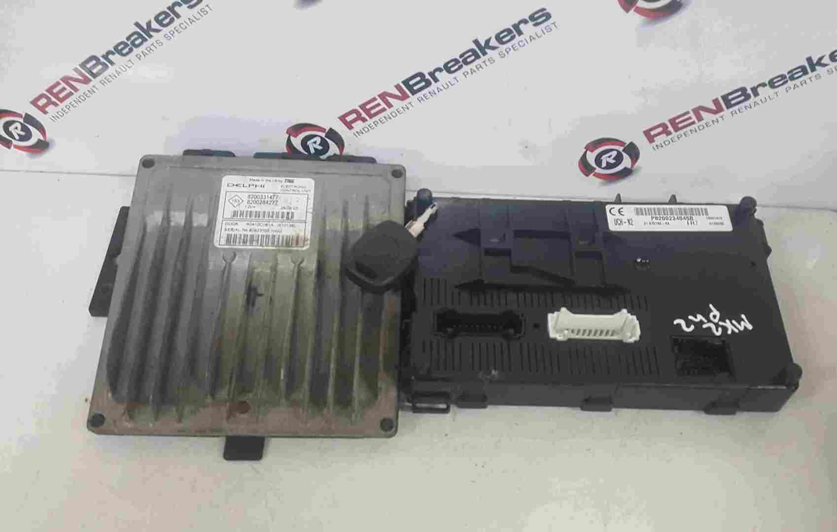 Thumb 3 Renault Clio MK2 2001-2006 1.5 DCi ECU SET UCH BCM + Key Fob 8200331477
