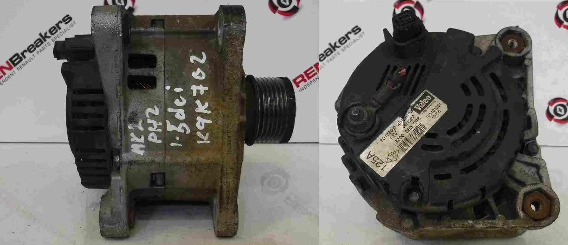 Renault Clio MK2 2001-2006 1.5 dCi Alternator 8200385098