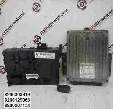 Renault Clio MK2 2001-2006 1.5 dCi ECU SET UCH BCM Immobiliser + Key Fob