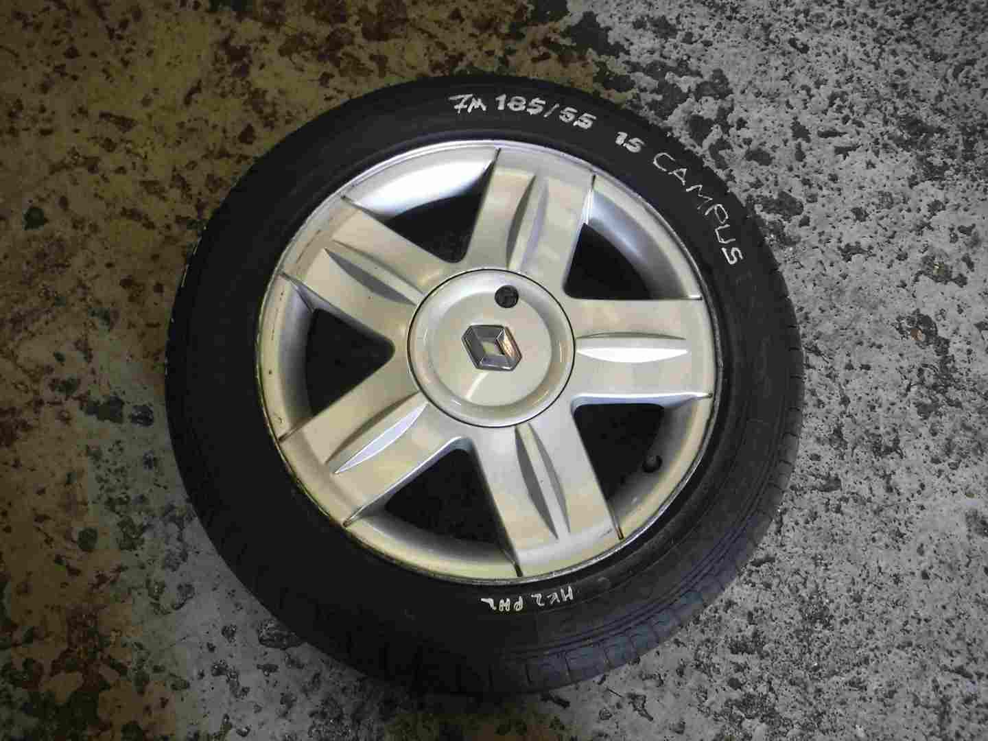Renault Clio MK2 2001-2006 Campus Alium Alloy Wheel + Tyre 185 55 15 7mm