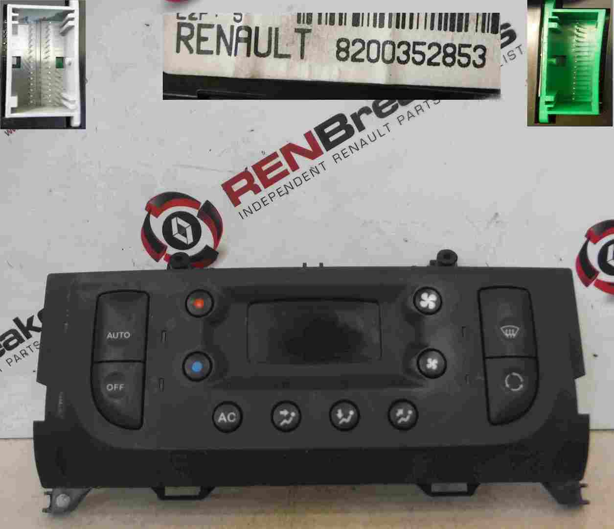 Renault Clio MK2 2001-2006 Digital Heater Controls 8200352852