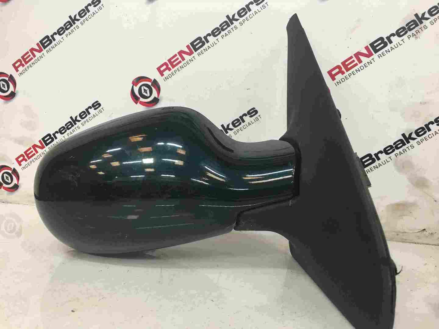 Renault Clio MK2 2001-2006 Drivers OS Wing Mirror Green Blue 903
