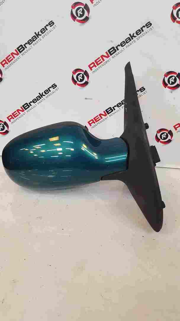 Renault Clio MK2 2001-2006 Drivers OS Wing Mirror Green TED92