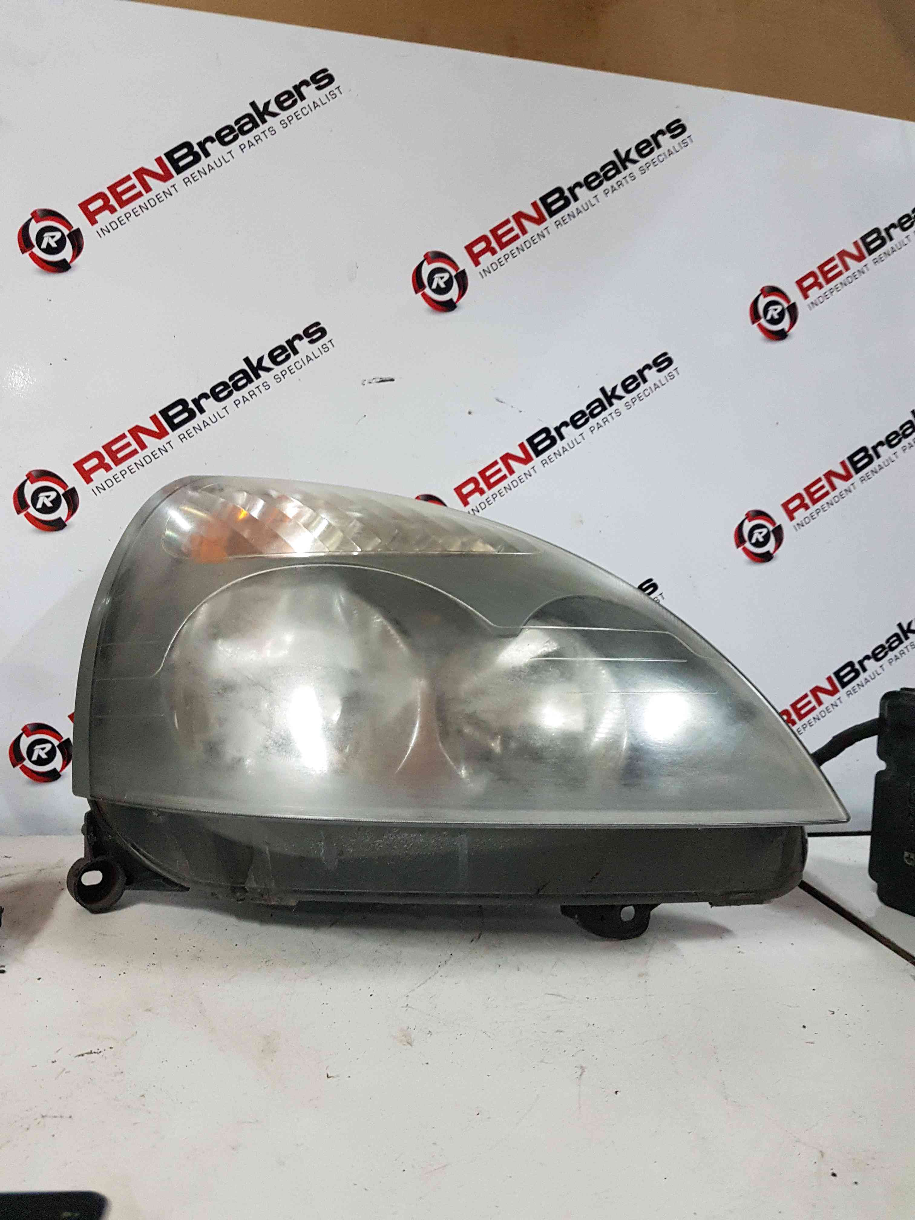 Thumb 2 Renault Clio MK2 2001-2006 Drivers OSF Cloudy Front Headlight Grey