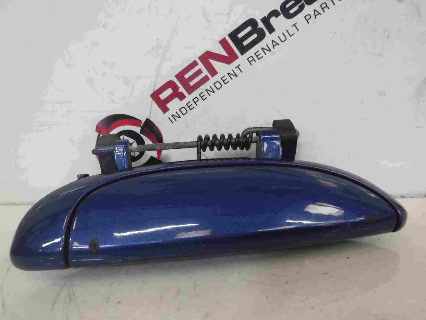 Renault Clio MK2 2001-2006 Drivers OSF Exterior Door Handle Blue TERNA