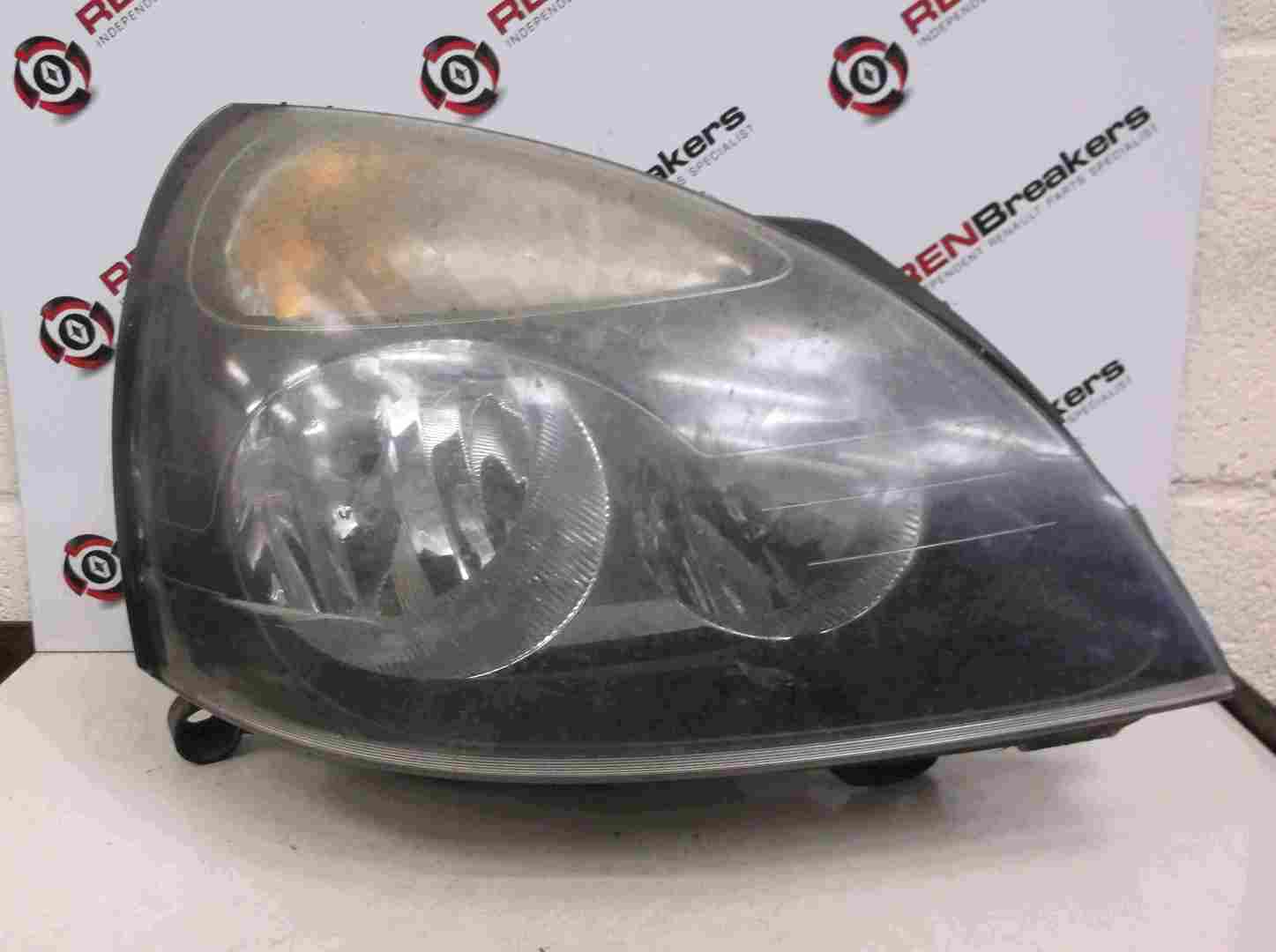 Renault Clio MK2 2001-2006 Drivers OSF Front Headlight CLOUDY SR