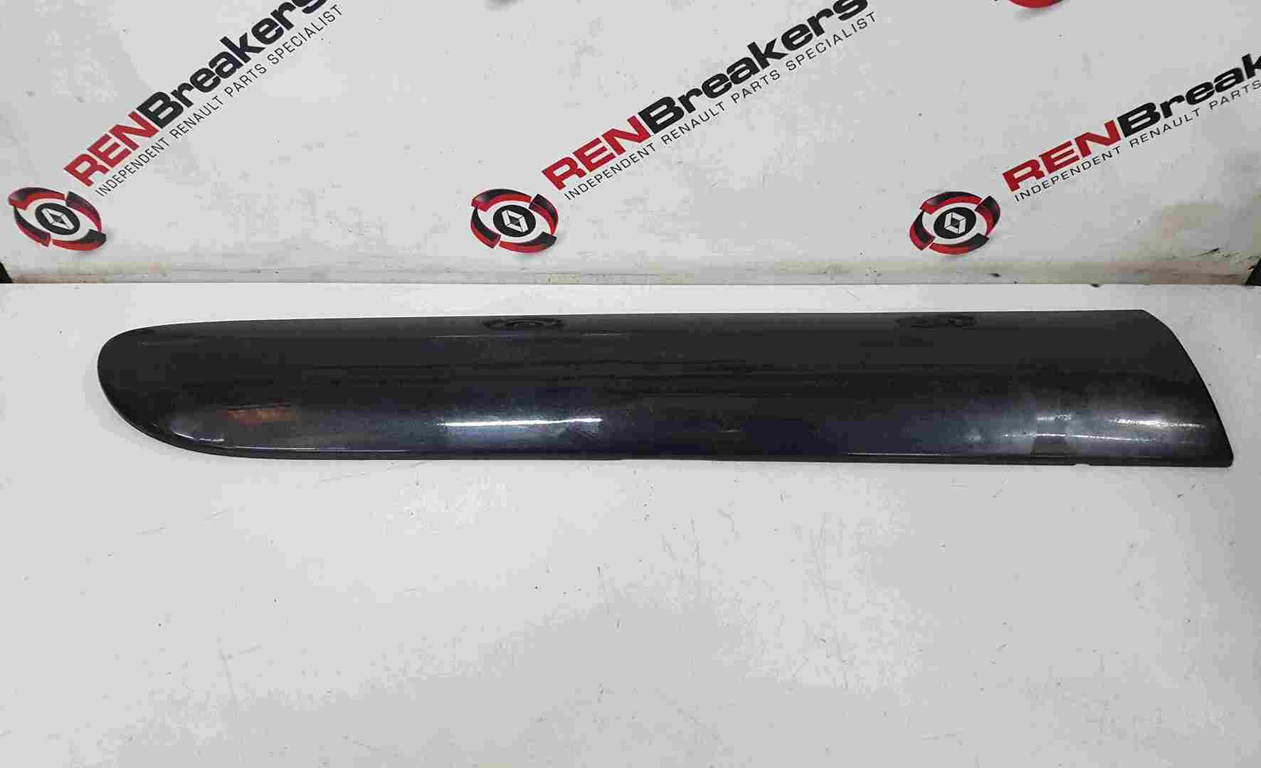 Renault Clio MK2 2001-2006 Drivers OSR Rear Door Moulding Black 676 8200072240