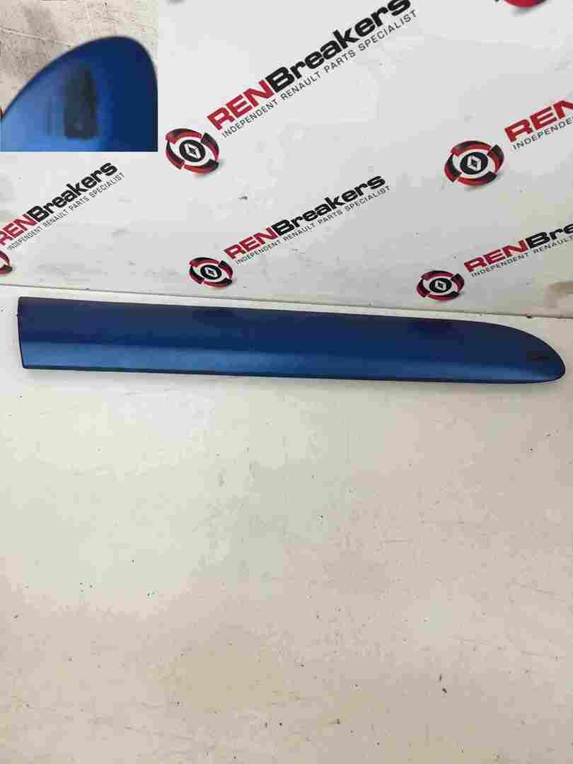Renault Clio MK2 2001-2006 Drivers OSR Rear Door Moulding Trim Blue TEI45 3DR