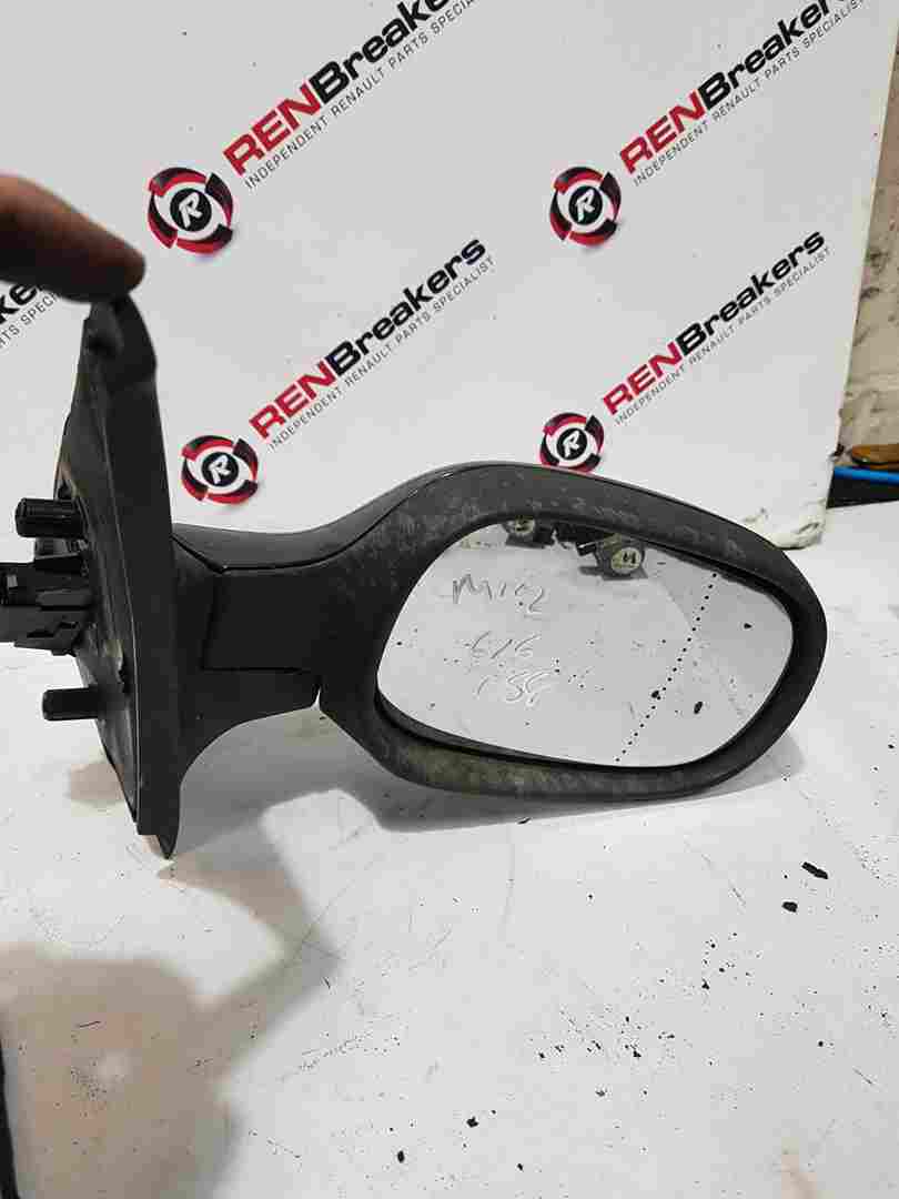 Thumb 4 Renault Clio MK2 2001-2006 Drivers Os Wing Mirror Black 676