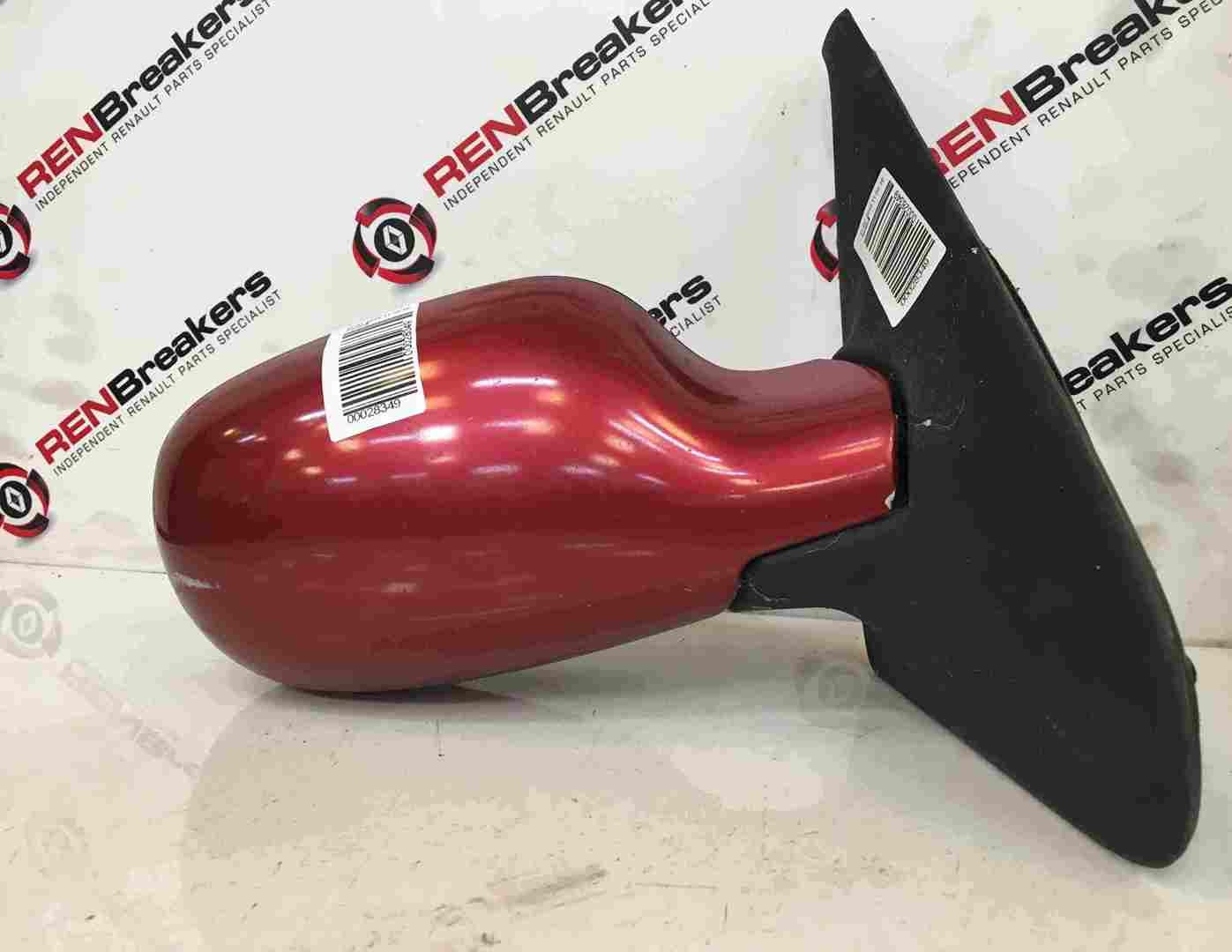 Renault Clio MK2 2001-2006 Drivers Os Wing Mirror RED Nv713 Electric