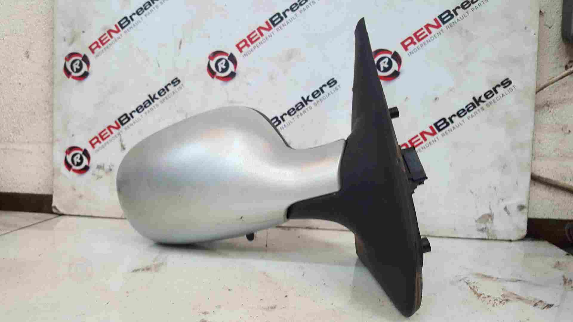 Thumb 5 Renault Clio MK2 2001-2006 Drivers Os Wing Mirror Silver 632 ODD COLOUATION 