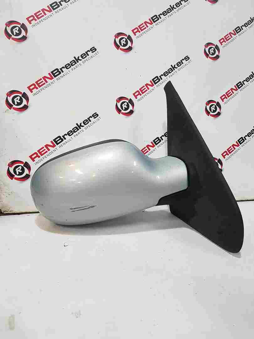 Renault Clio MK2 2001-2006 Drivers Os Wing Mirror Silver 632