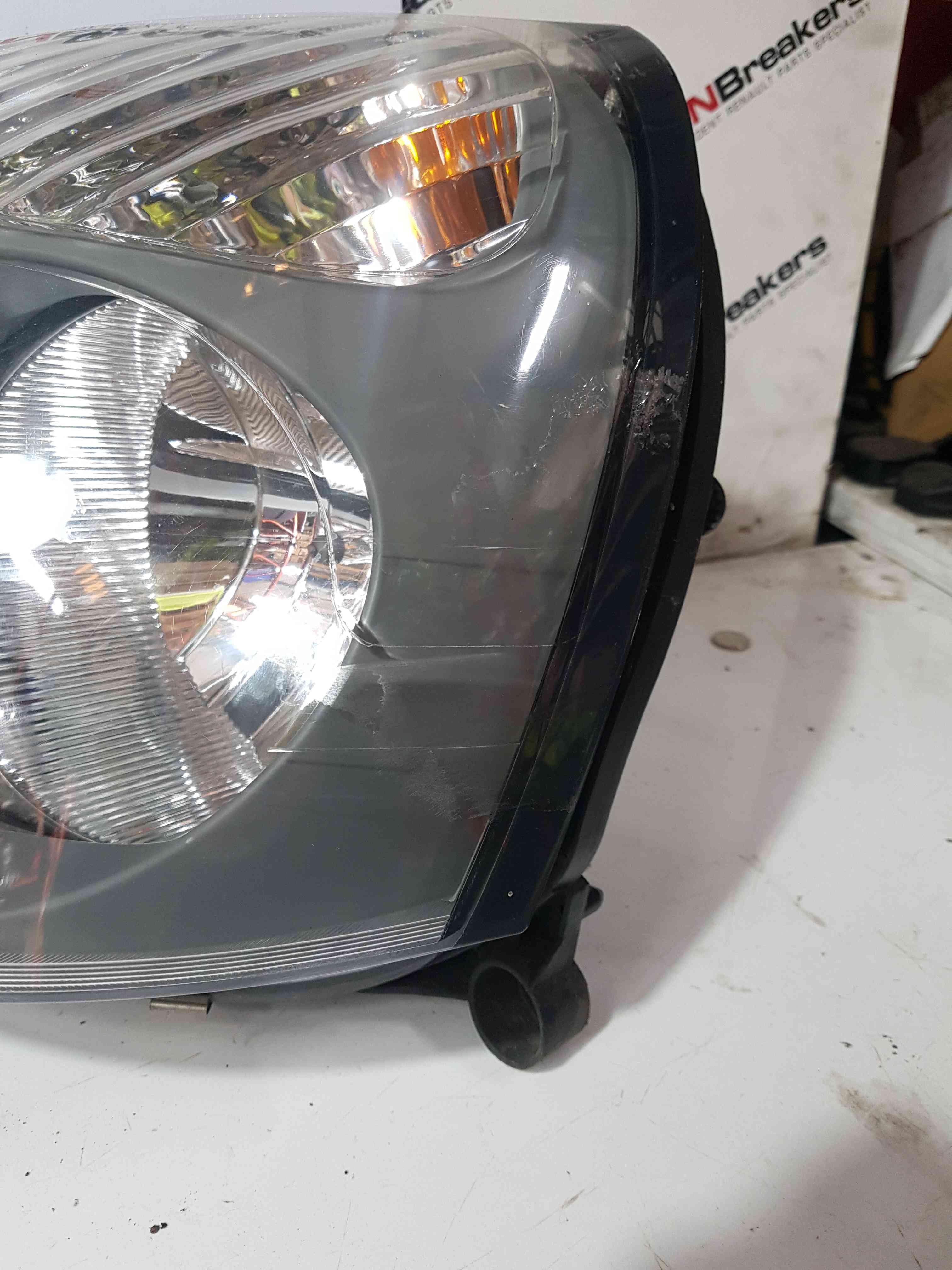 Thumb 9 Renault Clio MK2 2001-2006 Drivers Passenger OSF Nsf Front Headlight Grey PAIR