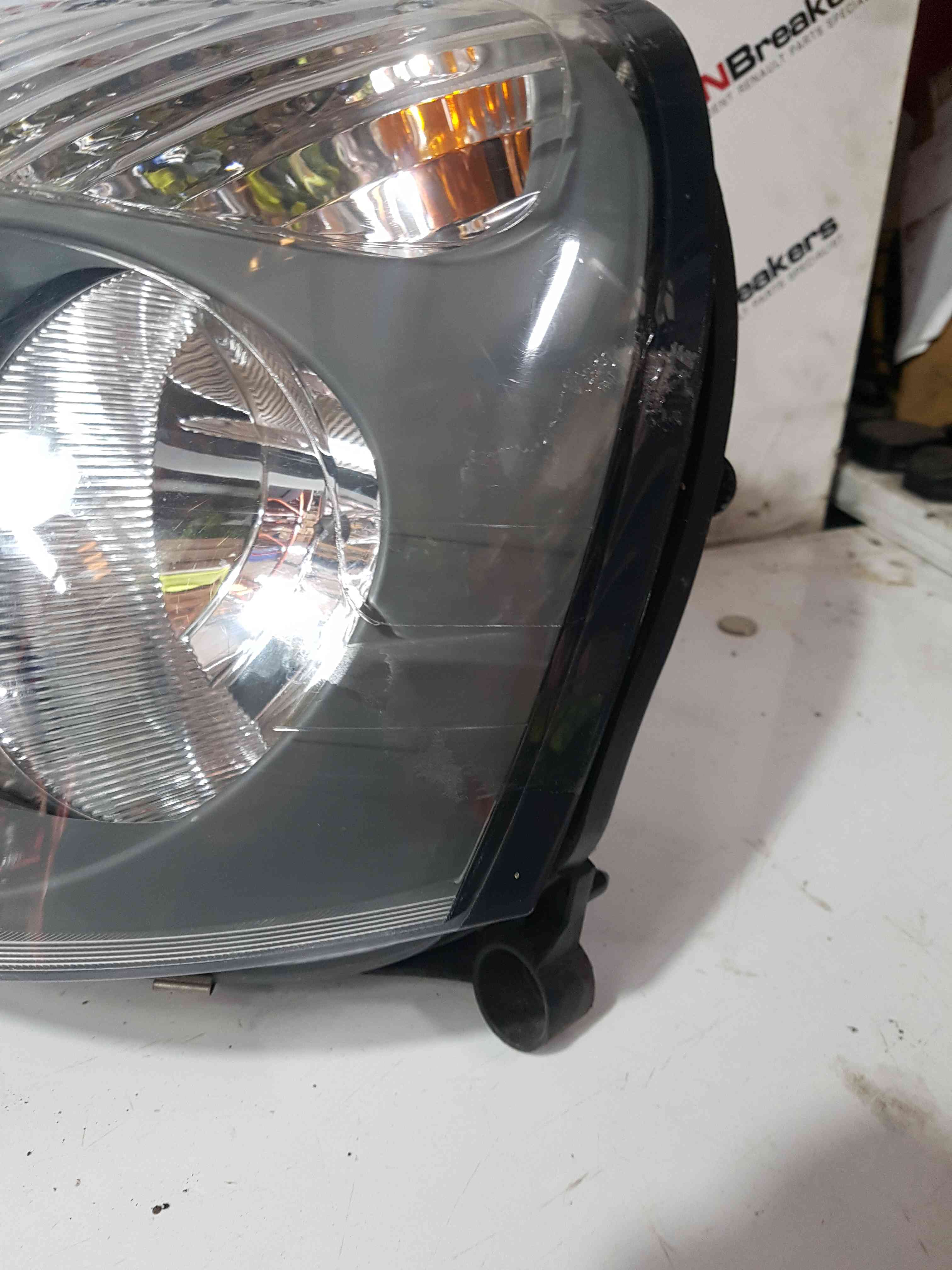 Thumb 10 Renault Clio MK2 2001-2006 Drivers Passenger OSF Nsf Front Headlight Grey PAIR