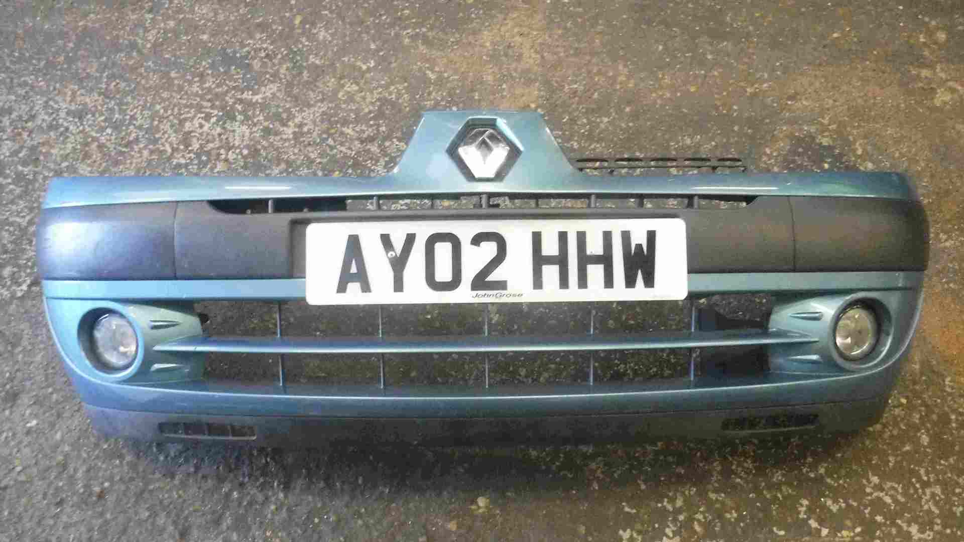 Renault Clio MK2 2001-2006 Front Bumper Aqua Blue TEF47