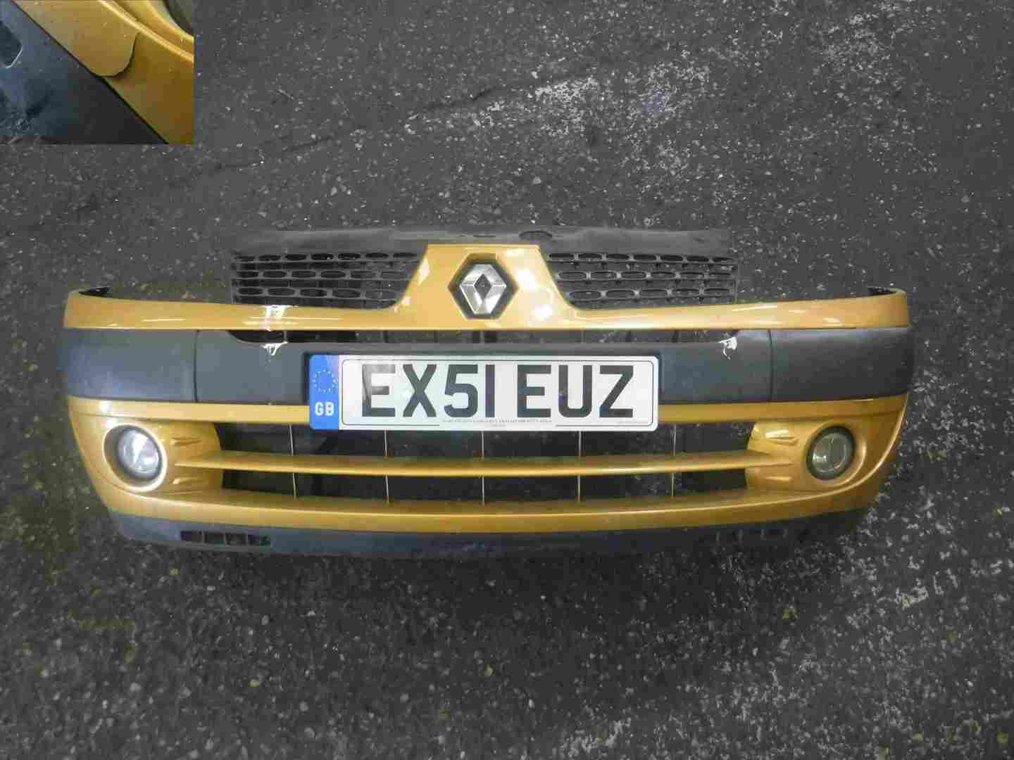 Renault Clio MK2 2001-2006 Front Bumper Gold Yellow TED30