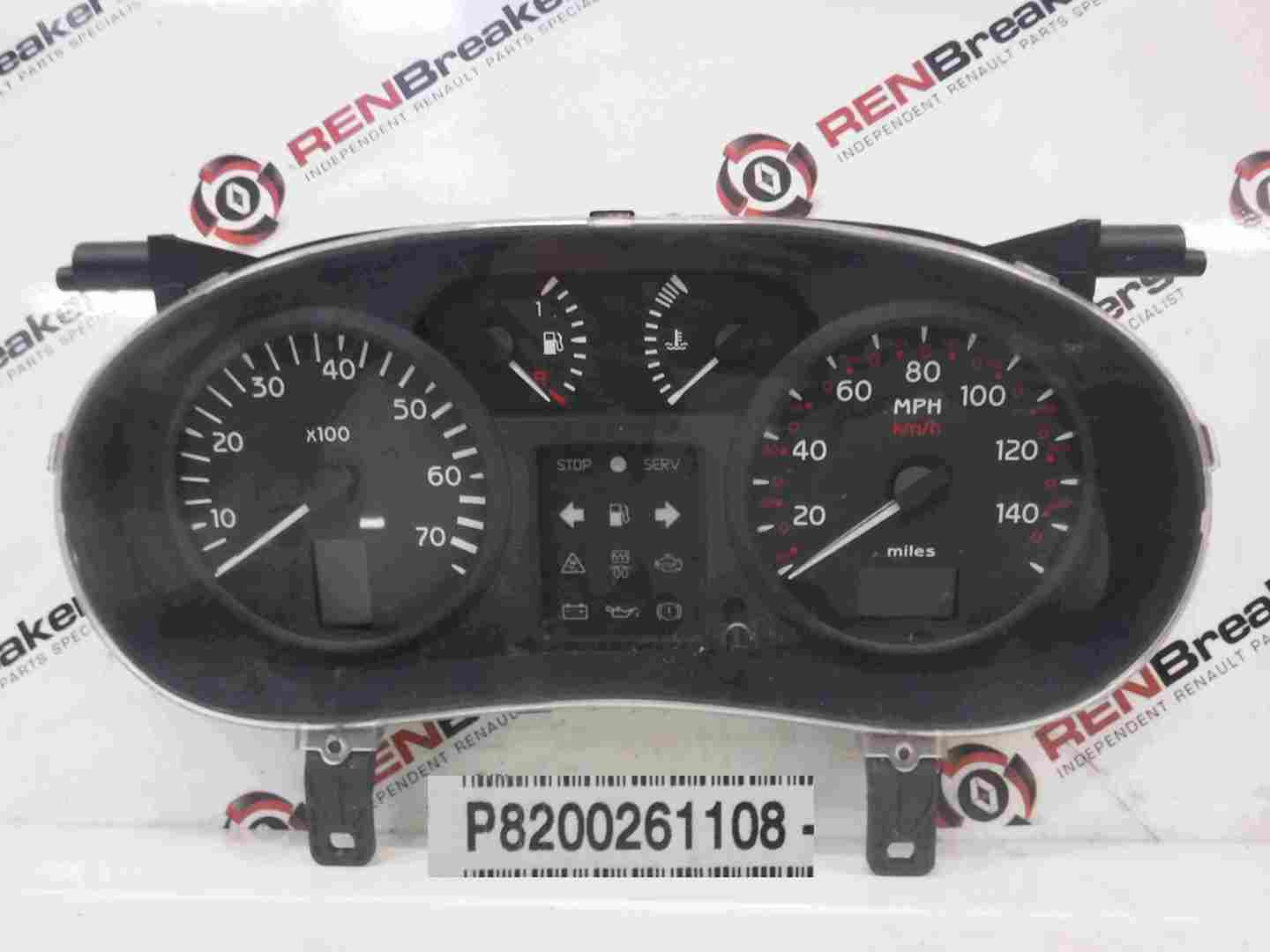 Renault Clio MK2 2001-2006 Instrument Panel Dials Clocks AUTOMATIC Auto