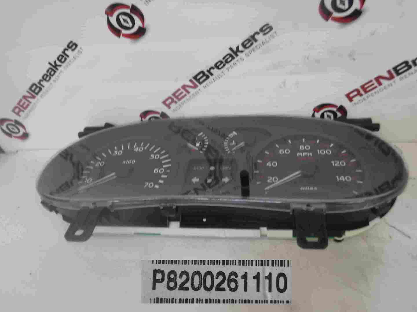 Renault Clio MK2 2001-2006 Instrument Panel Dials Clocks 108K 8200261110
