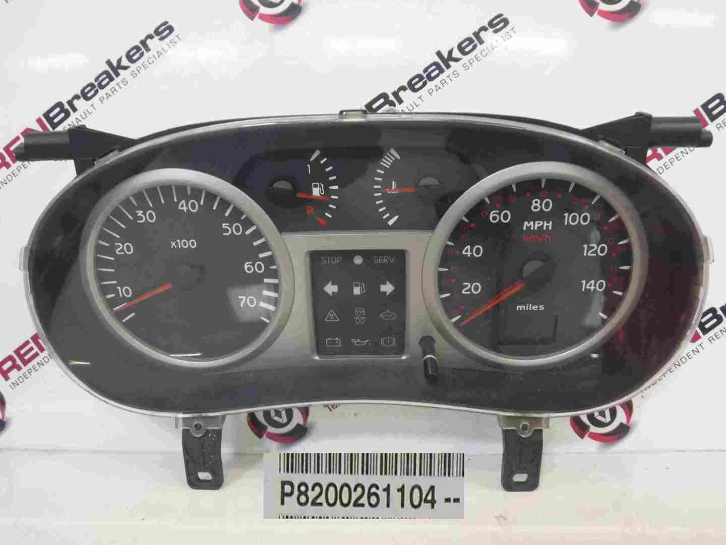 Renault Clio MK2 2001-2006 Instrument Panel Dials Clocks 170K 8200261104