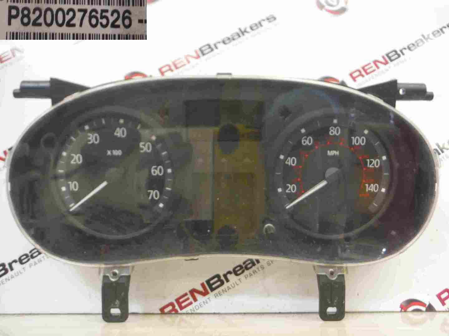 Renault Clio MK2 2001-2006 Instrument Panel Dials Clocks Gauges 79k 8200276526