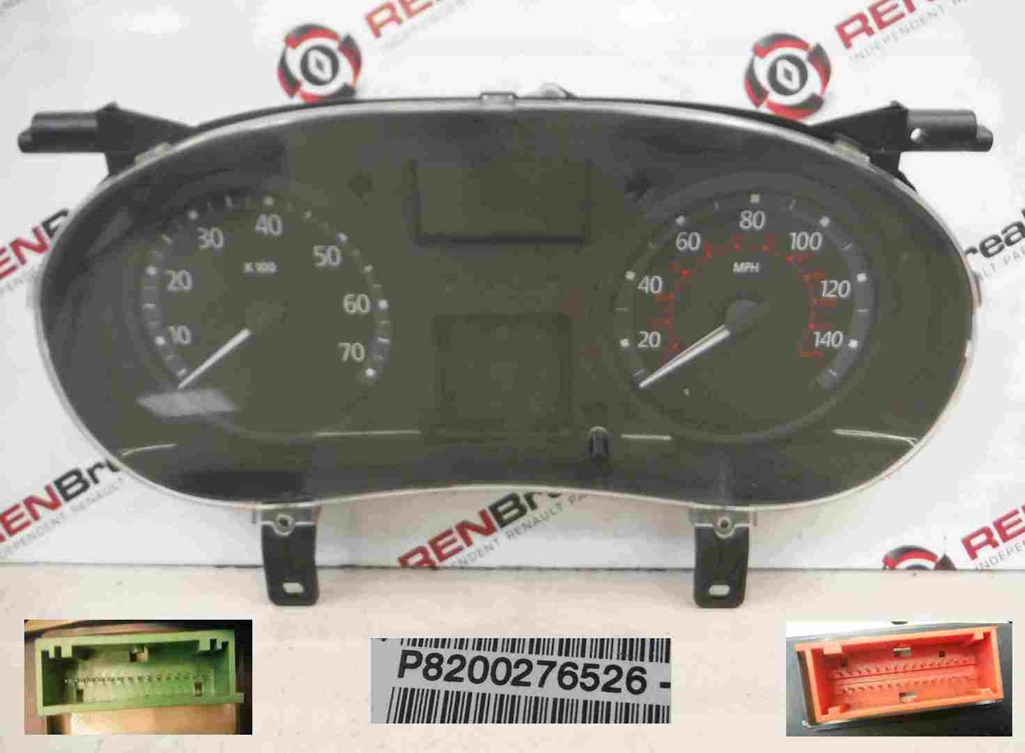 Renault Clio MK2 2001-2006 Instrument Panel Dials Clocks Guages 117K 8200276526