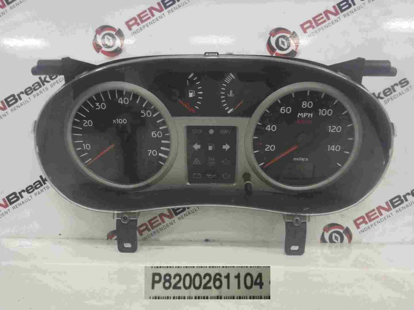 Renault Clio MK2 2001-2006 Instrument Panel Dials Gauges 111K 8200261104
