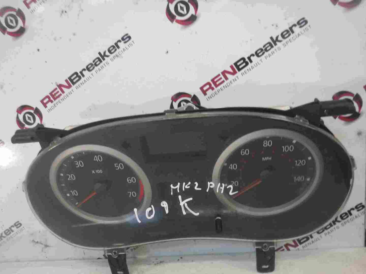 Renault Clio MK2 2001-2006 Instrument Panel Dials Gauges Clocks 109K 8200276532