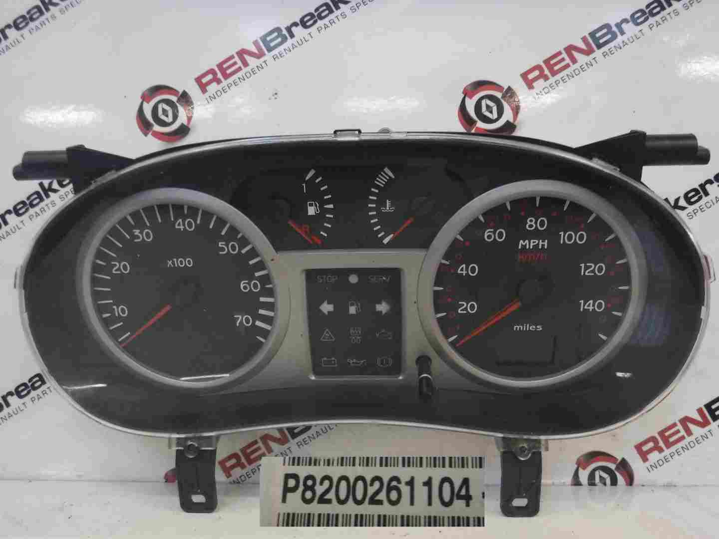 Renault Clio MK2 2001-2006 Instrument Panel Dials Gauges Clocks 79K 8200261104