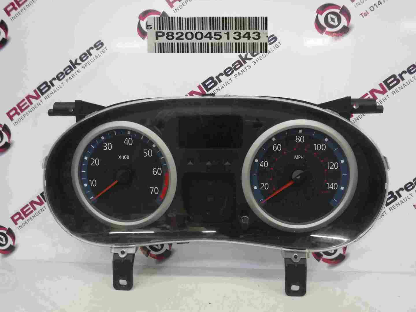 Renault Clio MK2 2001-2006 Instrument Panel Dials Gauges Clocks 154k 8200451343