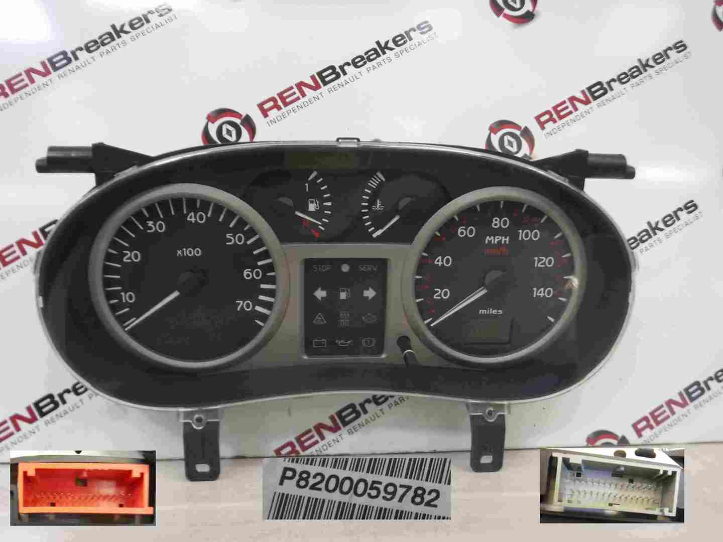 Renault Clio MK2 2001-2006 Instrument Panel Dials Gauges Clocks 85K