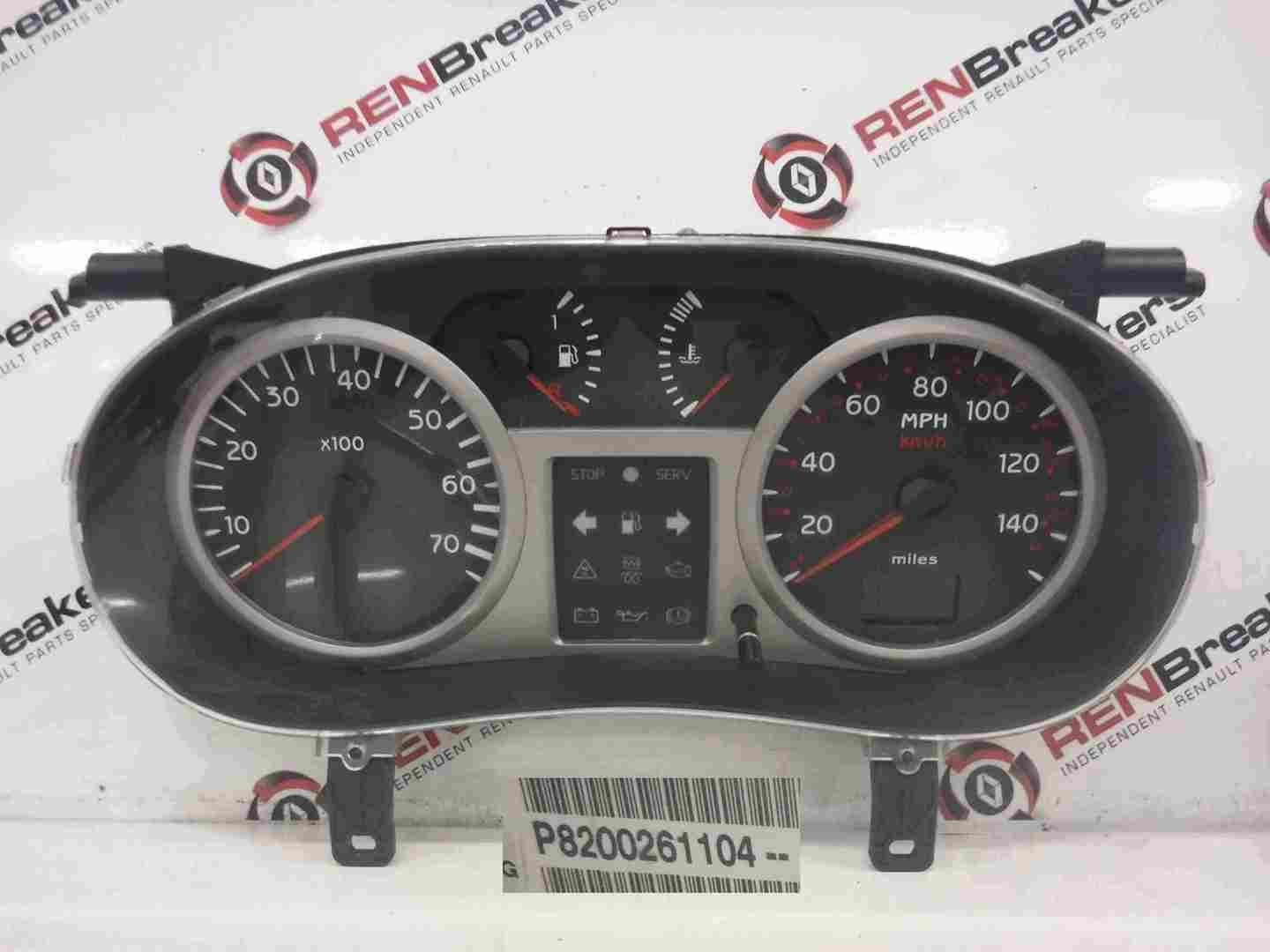 Renault Clio MK2 2001-2006 Instrument Panel Dials Gauges Clocks 95K 8200261104