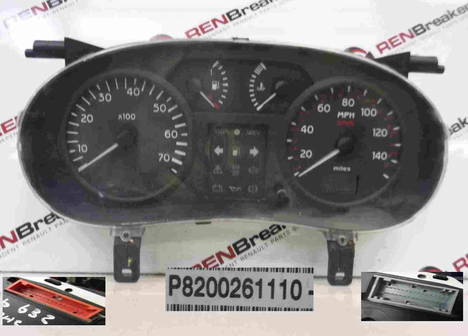 Renault Clio MK2 20012006 Instrument Panel Dials Gauges Speedo 116K