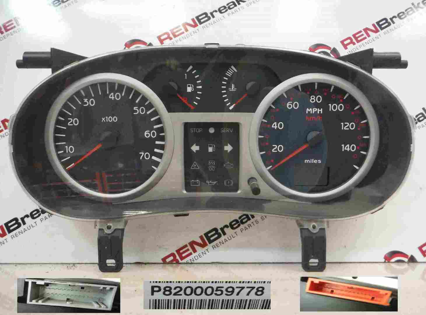 Renault Clio MK2 2001-2006 Instrument Panel Dials Gauges Speedo 145K 8200059780