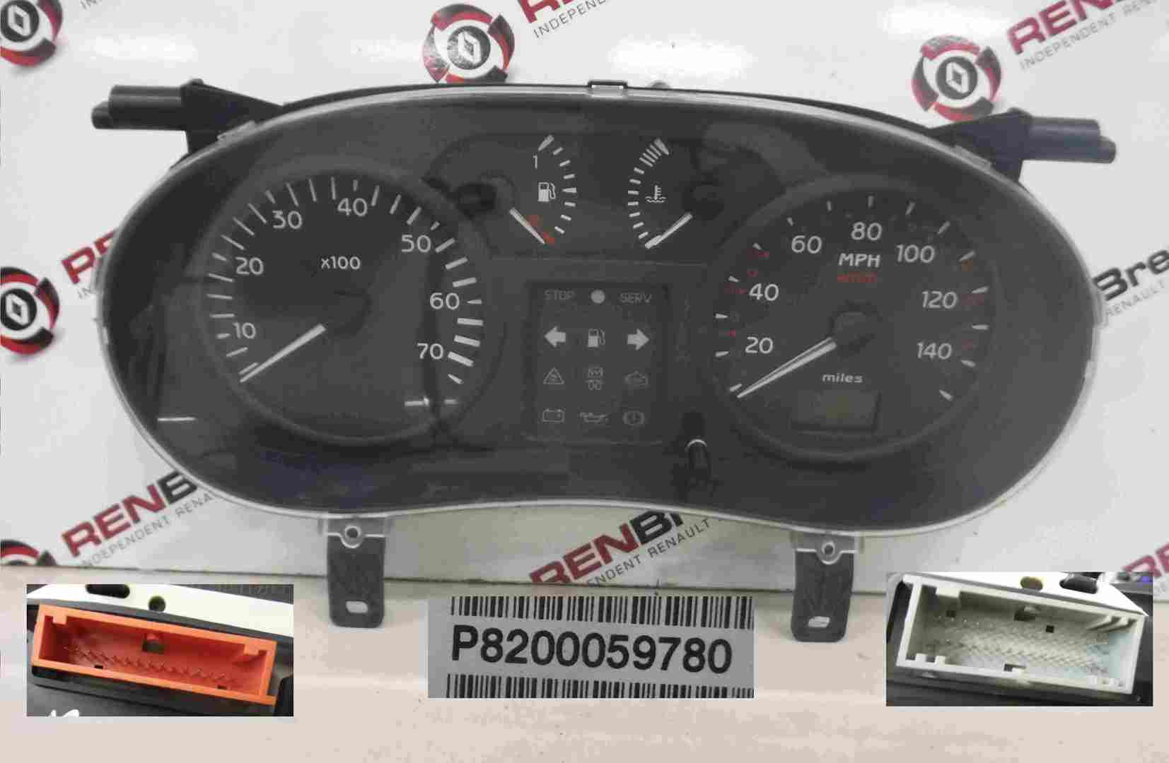 Renault Clio MK2 2001-2006 Instrument Panel Dials Gauges Speedo 64K