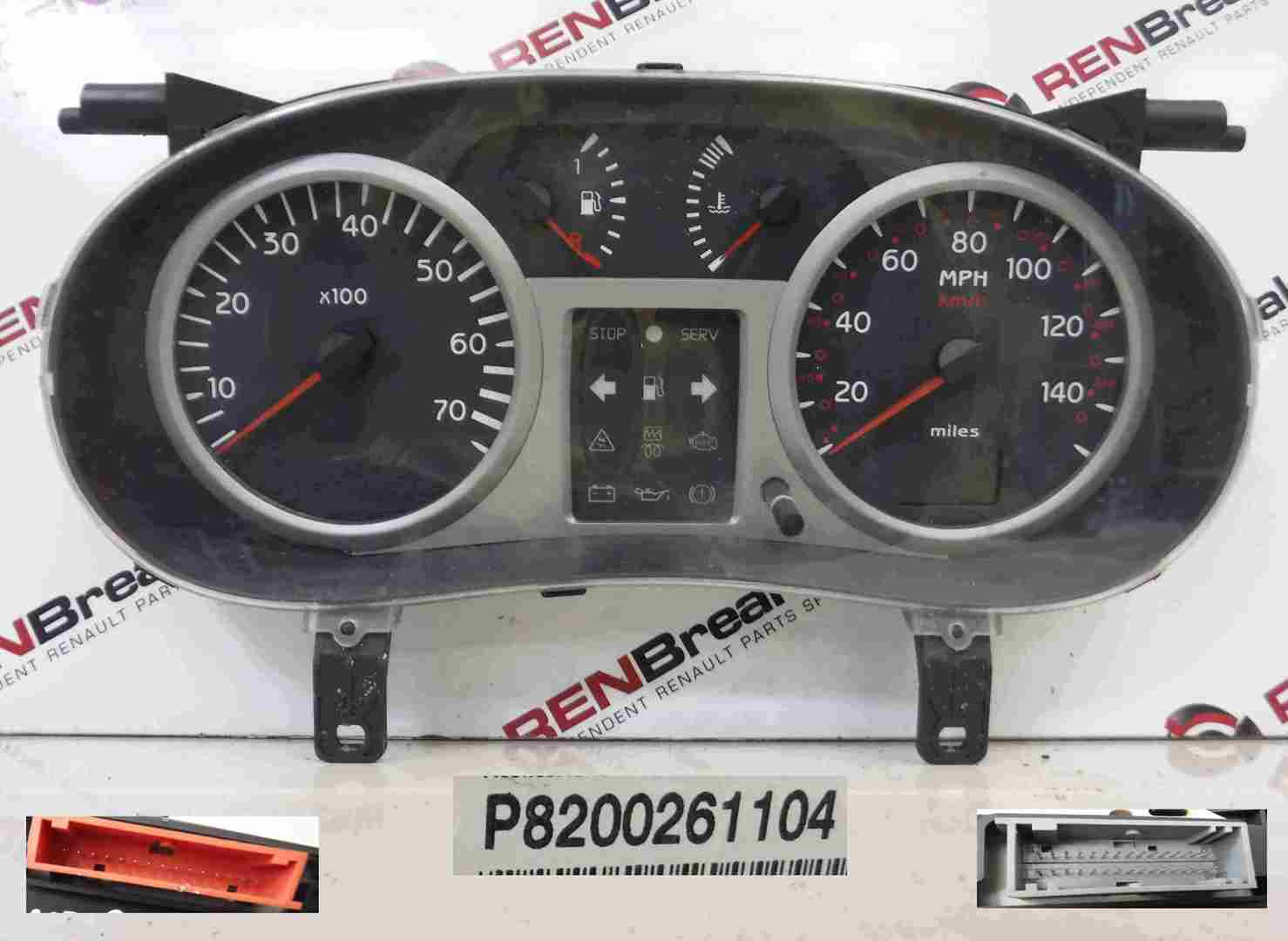 Renault Clio MK2 20012006 Instrument Panel Dials Gauges Speedo Clocks 175K Store Renault