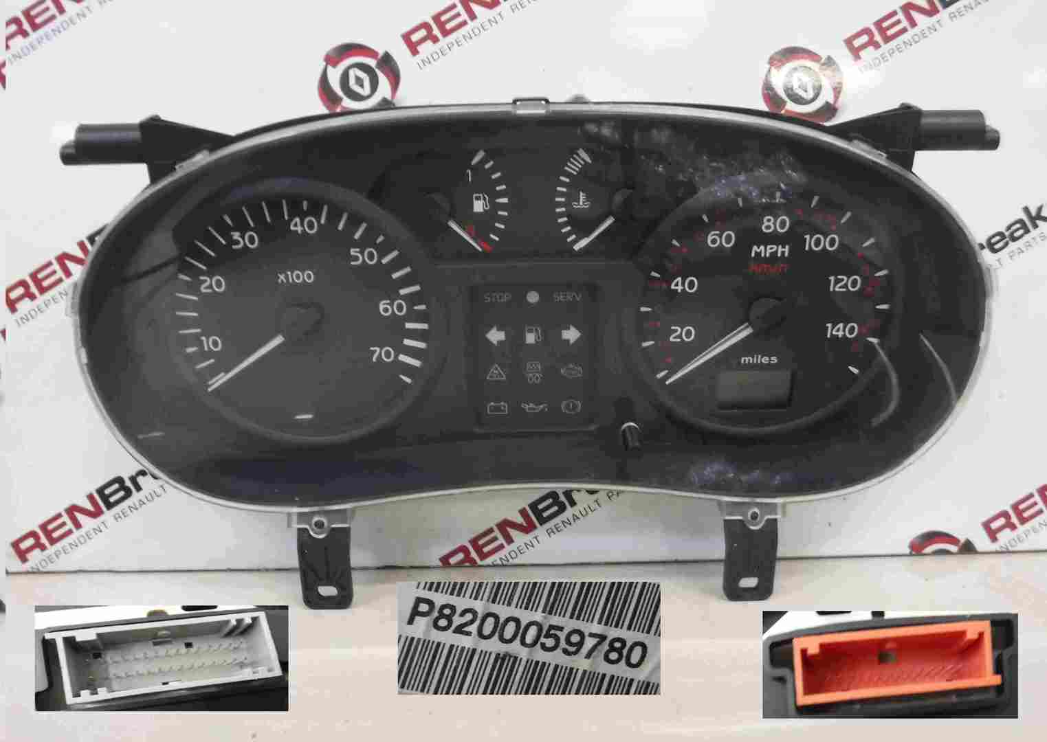 Renault Clio MK2 2001-2006 Instrument Panel Dials Gauges Speedo Clocks 94K