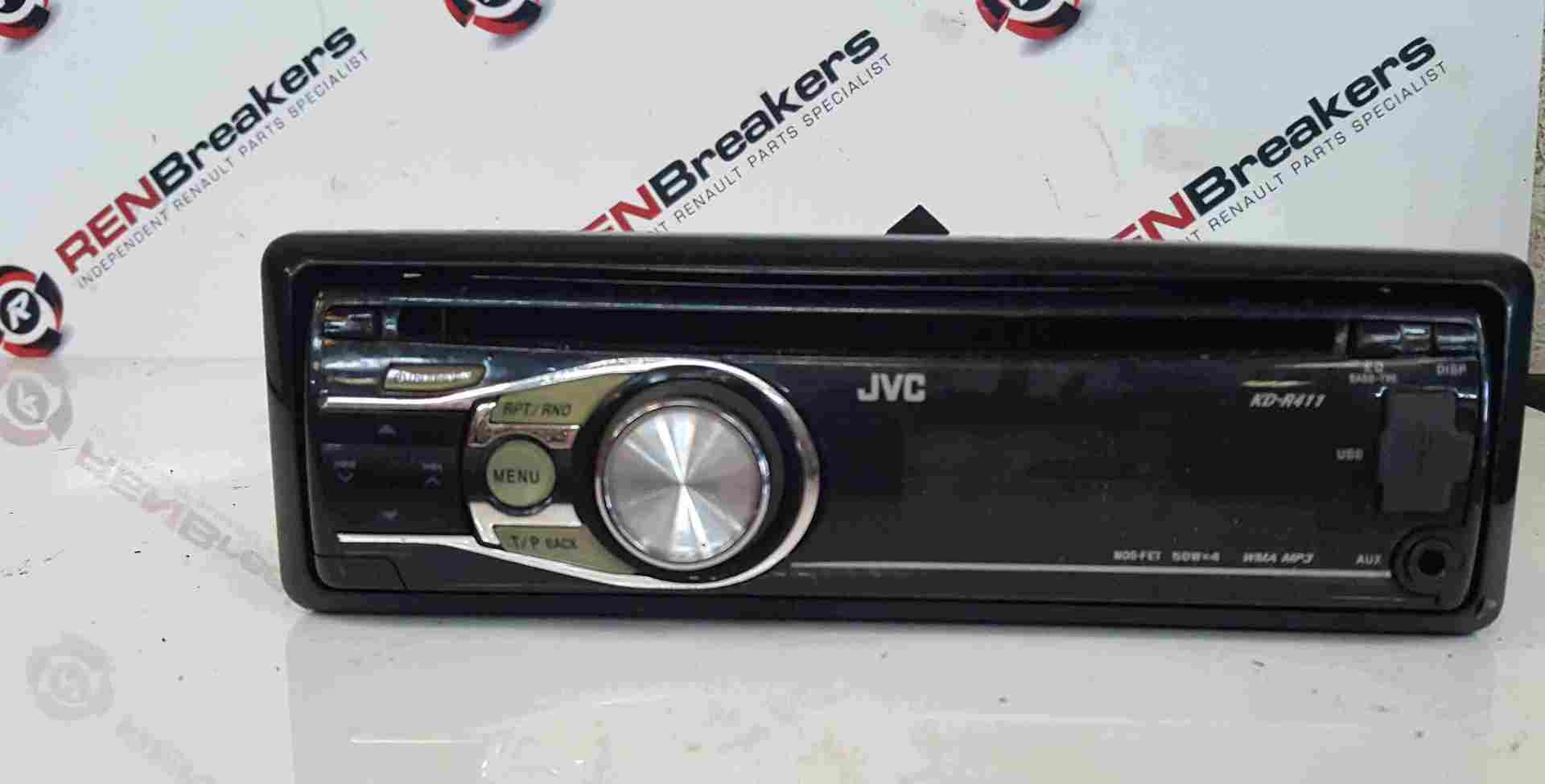 Renault Clio MK2 2001-2006 JVC Radio Cd Player USB Aux KDR411