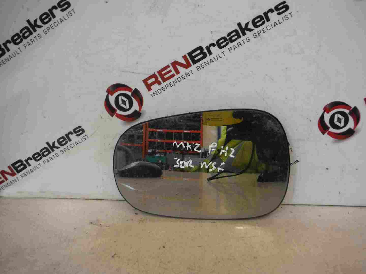 Renault Clio MK2 2001-2006 Passenger NS Wing Mirror Glass
