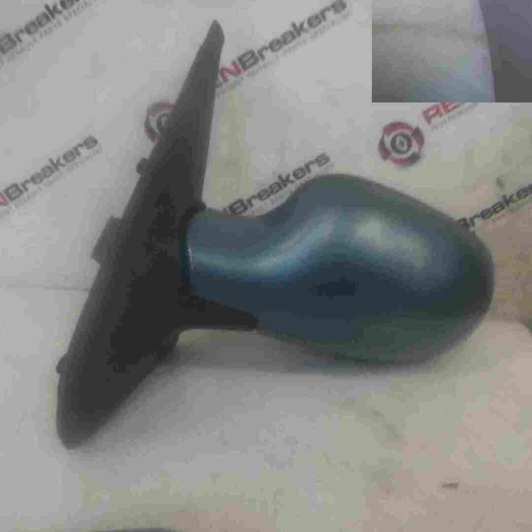 Renault Clio MK2 2001-2006 Passenger NS Wing Mirror Green Blue TEF47