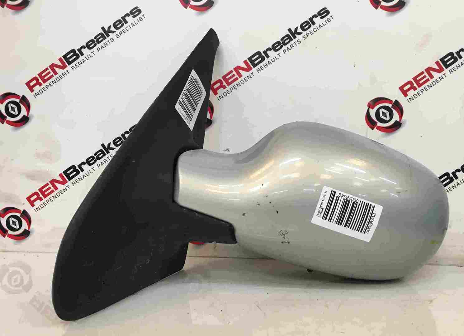 Renault Clio MK2 2001-2006 Passenger NS Wing Mirror Silver 632