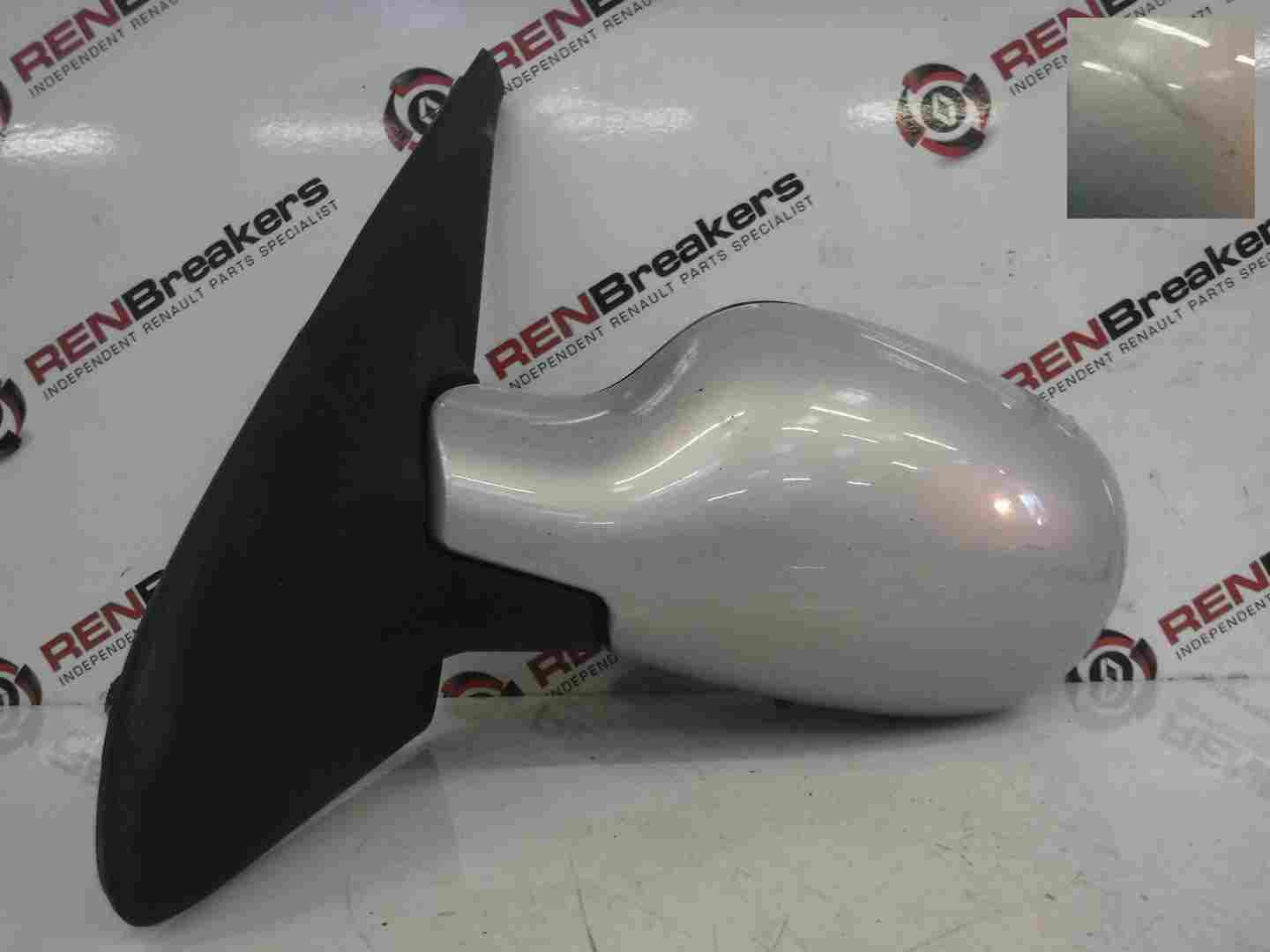 Renault Clio MK2 2001-2006 Passenger NS Wing Mirror Silver 632