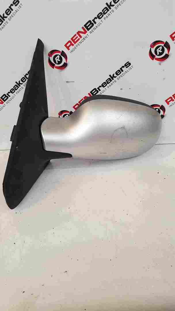 Thumb 2 Renault Clio MK2 2001-2006 Passenger NS Wing Mirror Silver TED69