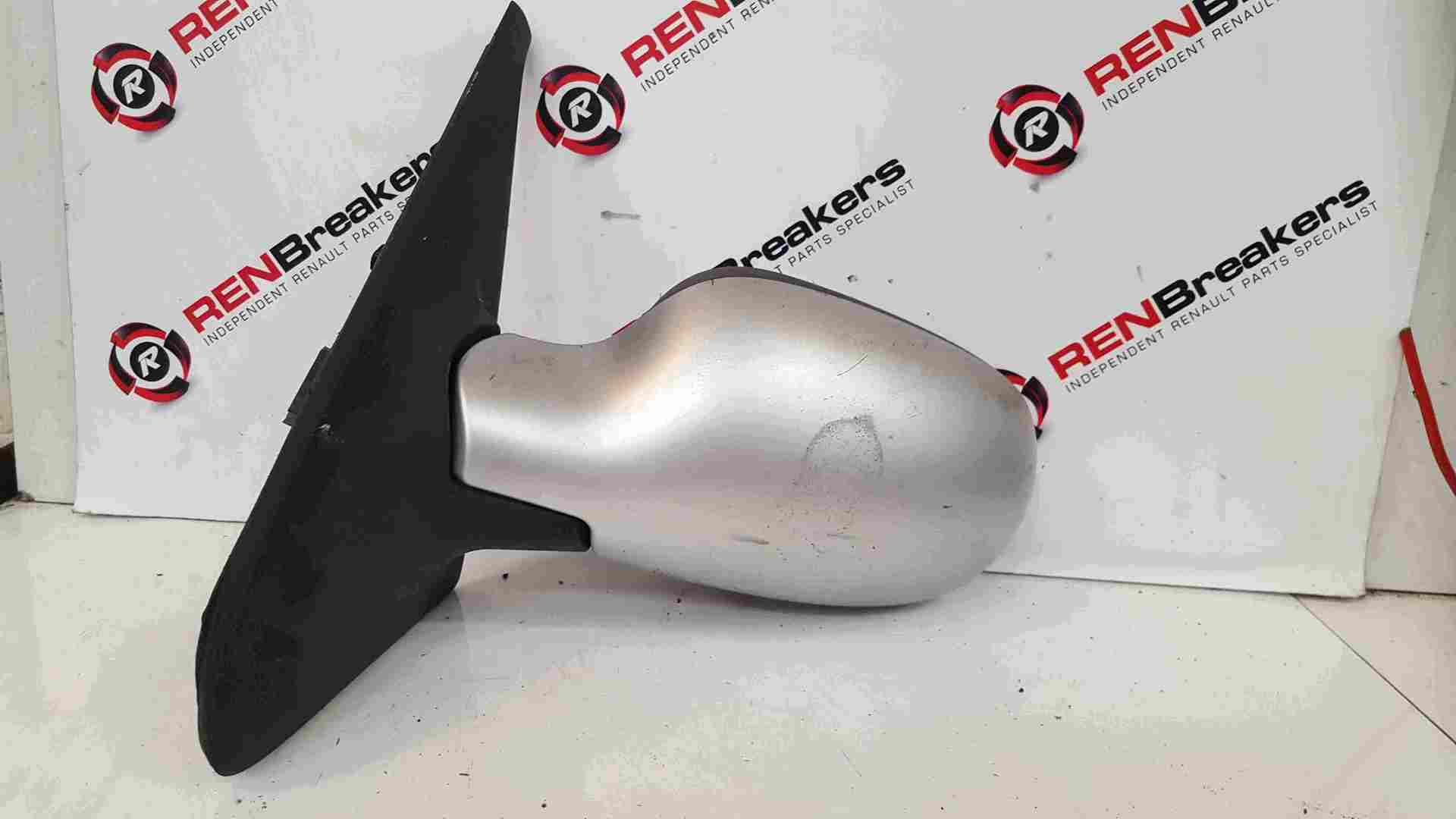 Renault Clio MK2 2001-2006 Passenger NS Wing Mirror Silver TED69