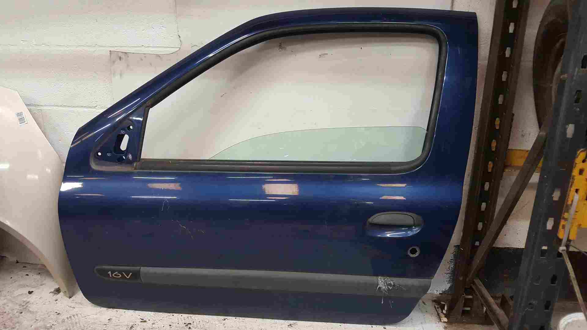 Thumb 2 Renault Clio MK2 2001-2006 Passenger NSF Front 3Dr Door Blue Ted44