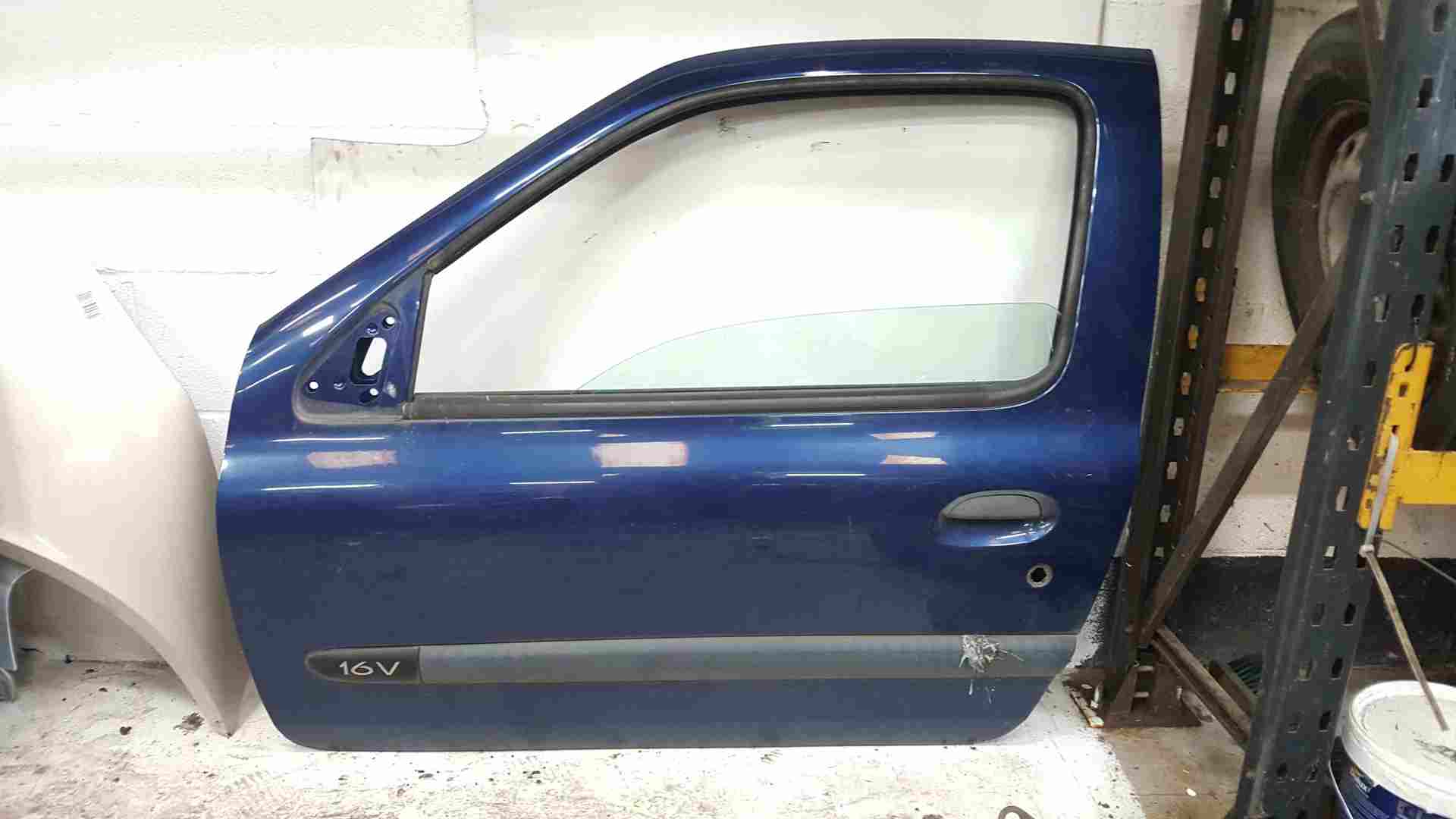 Thumb 6 Renault Clio MK2 2001-2006 Passenger NSF Front 3Dr Door Blue Ted44