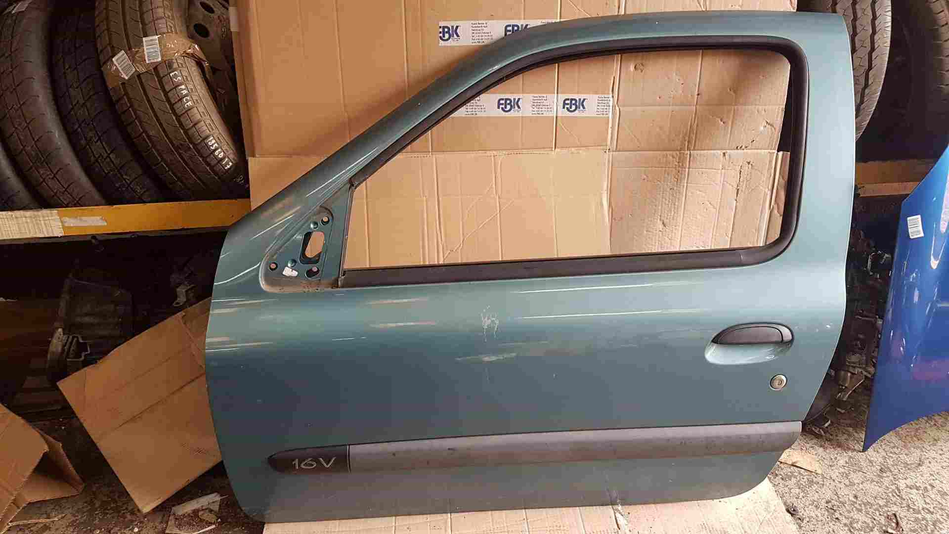 Thumb 3 Renault Clio MK2 2001-2006 Passenger NSF Front Door Aqua Blue Tef47 3Dr