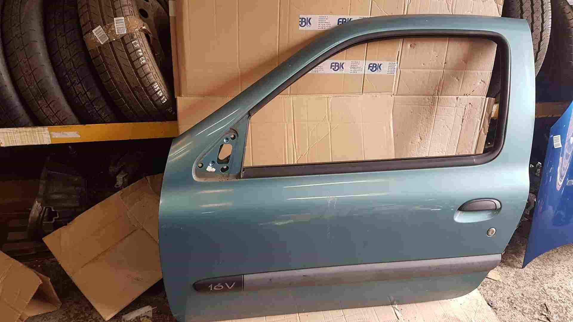 Thumb 5 Renault Clio MK2 2001-2006 Passenger NSF Front Door Aqua Blue Tef47 3Dr